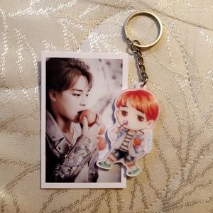 BTS Jimin Chibi Keychain & Photo Card
